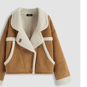 Oversized Faux Shearling Borg Jacket